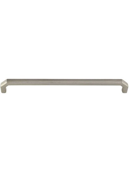 Angular Bronze Cabinet Pull 10-Inch Center-to-Center in White Bronze.